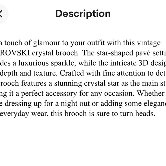 Swarovski star pin new - Picture 3 of 4